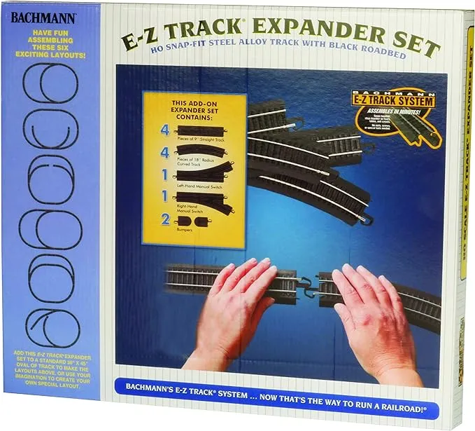 Bachmann Steel Alloy E-Z Track Layout Expander Set HO Scale