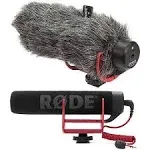 Rode VideoMic Go On-Camera Shotgun Microphone and Deadcat Wind Cover Kit