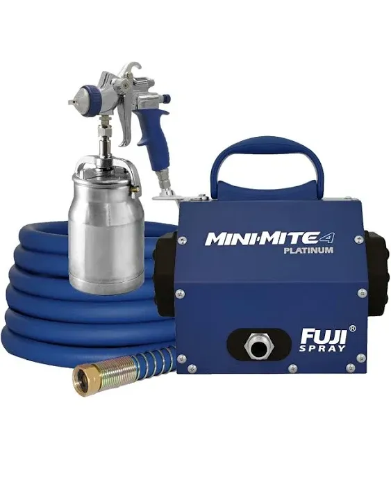 Fuji Mini-Mite 4 Platinum T70 HVLP Spray System with Bottom Feed Cup & Turbine Filters Accessory Bundle