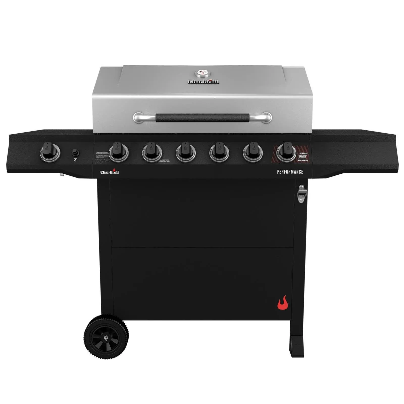 Char-Broil - 6-Burner Gas Grill - Performance Series - Black