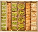 Damaskino Home Assorted Baklava Gift Box 1.2lbs - 35 Pieces – Pistachio Baklava Pastry with Honey – Turkish Baklava Pistachio Dessert – Greek Desserts & Middle Eastern Sweets