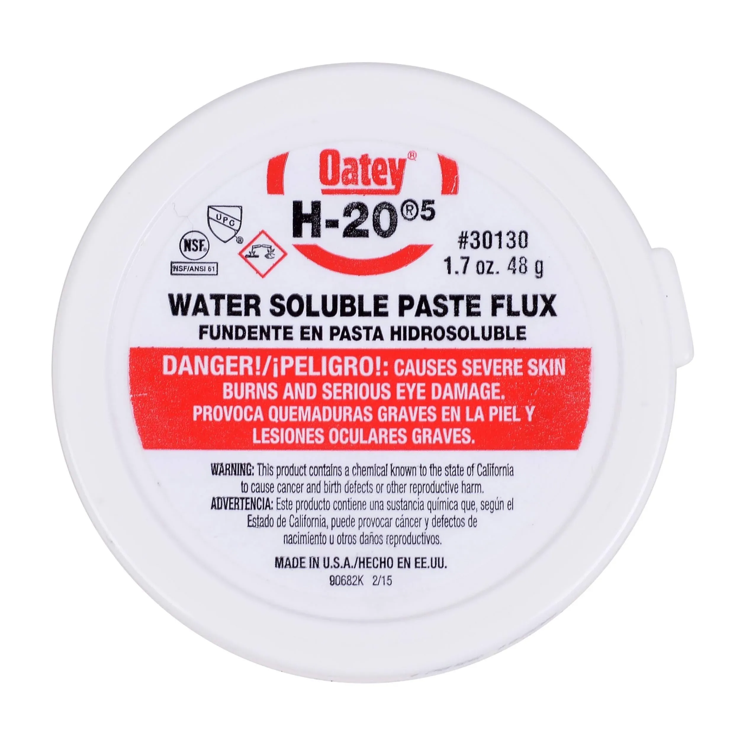 Oatey 30130 Water Soluble Paste Flux 1.7oz