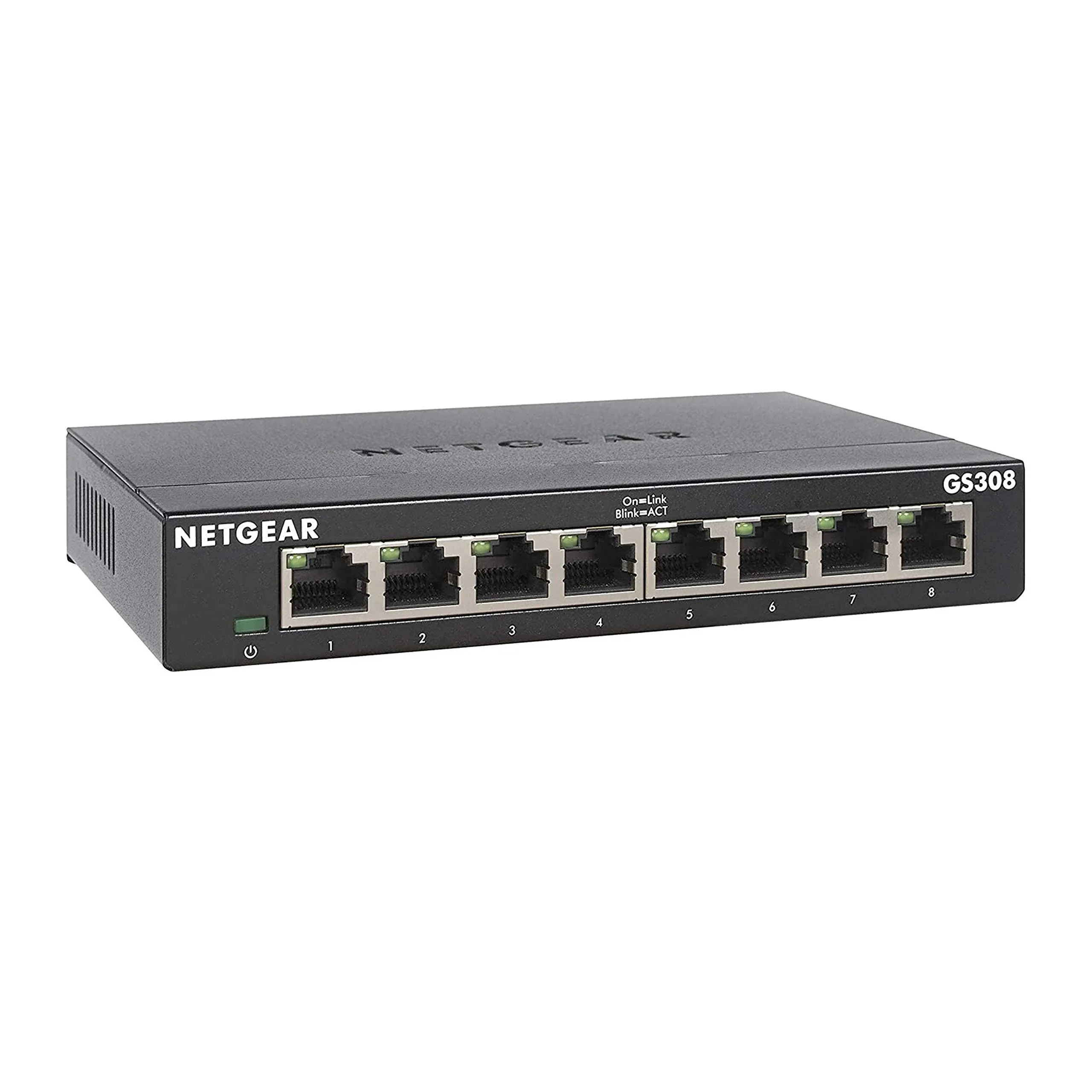 NETGEAR GS308-300PAS GS308 8 Gigabit Port Unmanaged Ethernet Switch New Sealed