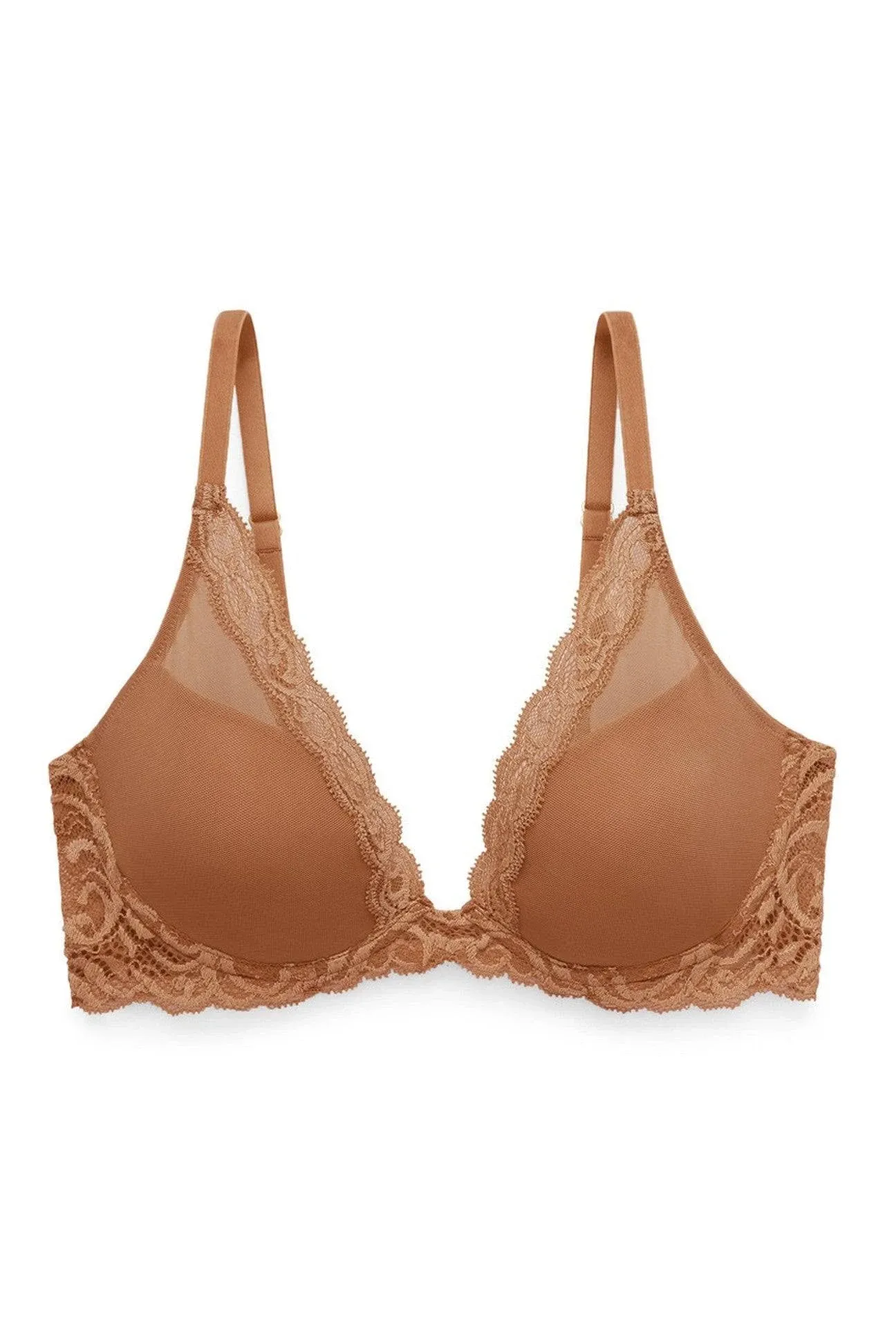 Natori Feathers Contour Plunge Bra Womens