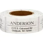 Personalized Bold and Centered Address Labels