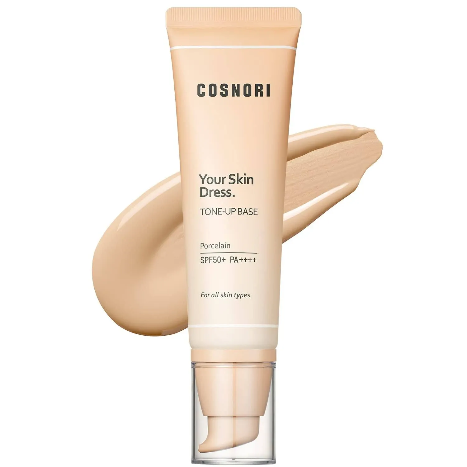 COSNORI Your Skin Dress Tone Up Base Porcelain SPF50+ PA++++ 1.69OZ K beauty