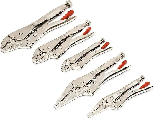 Crescent Clp5setn-08 - 5 Piece Curved and Long Nose Locking Plier Set