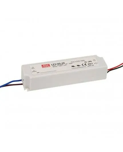 Mean Well LED Driver 60W 12V 5A Series LPV-60-12 AC-dc Power Supply