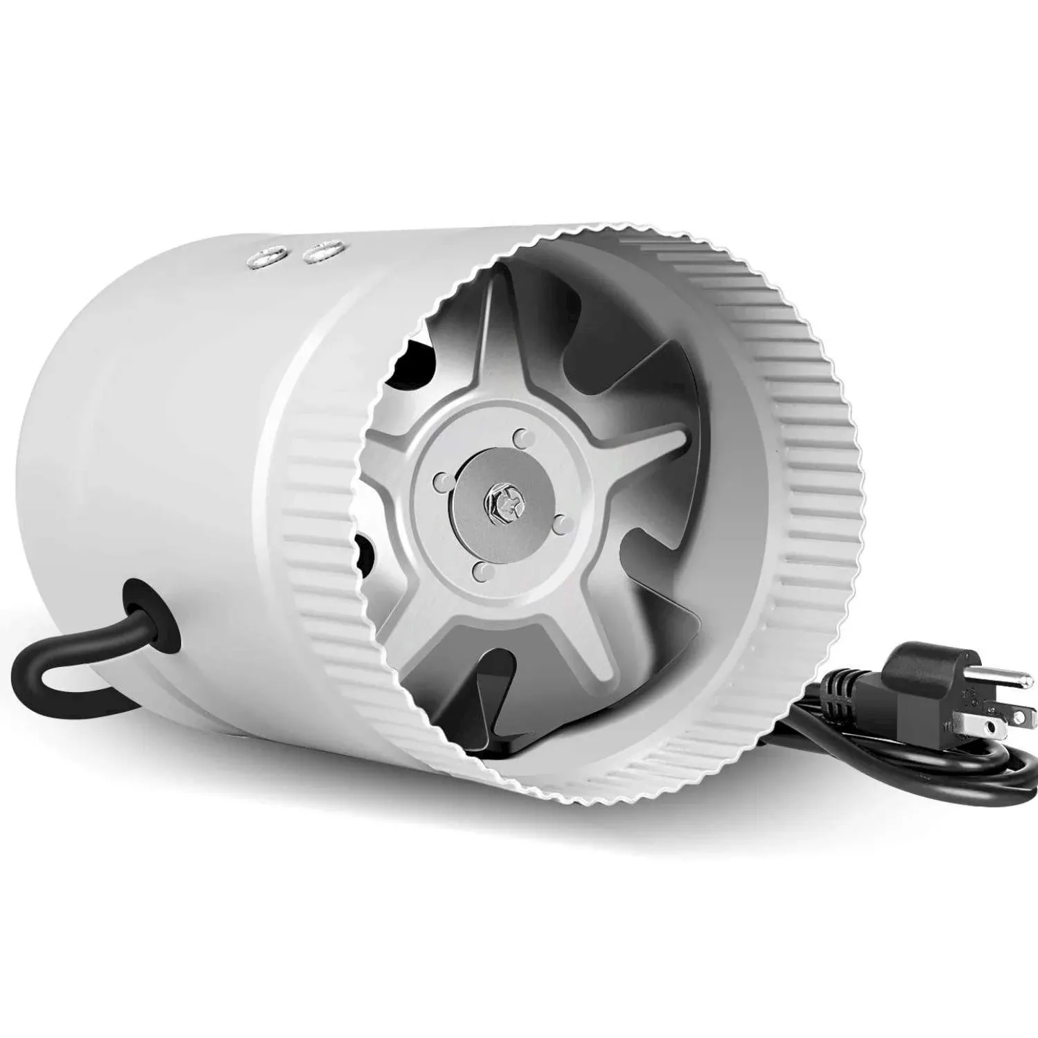 iPower 4 Inch 100 CFM Inline Duct Fan with Low Noise, Booster Exhaust for HVAC Ventilation in Grow Tent, Basements, Bathrooms and Kitchens