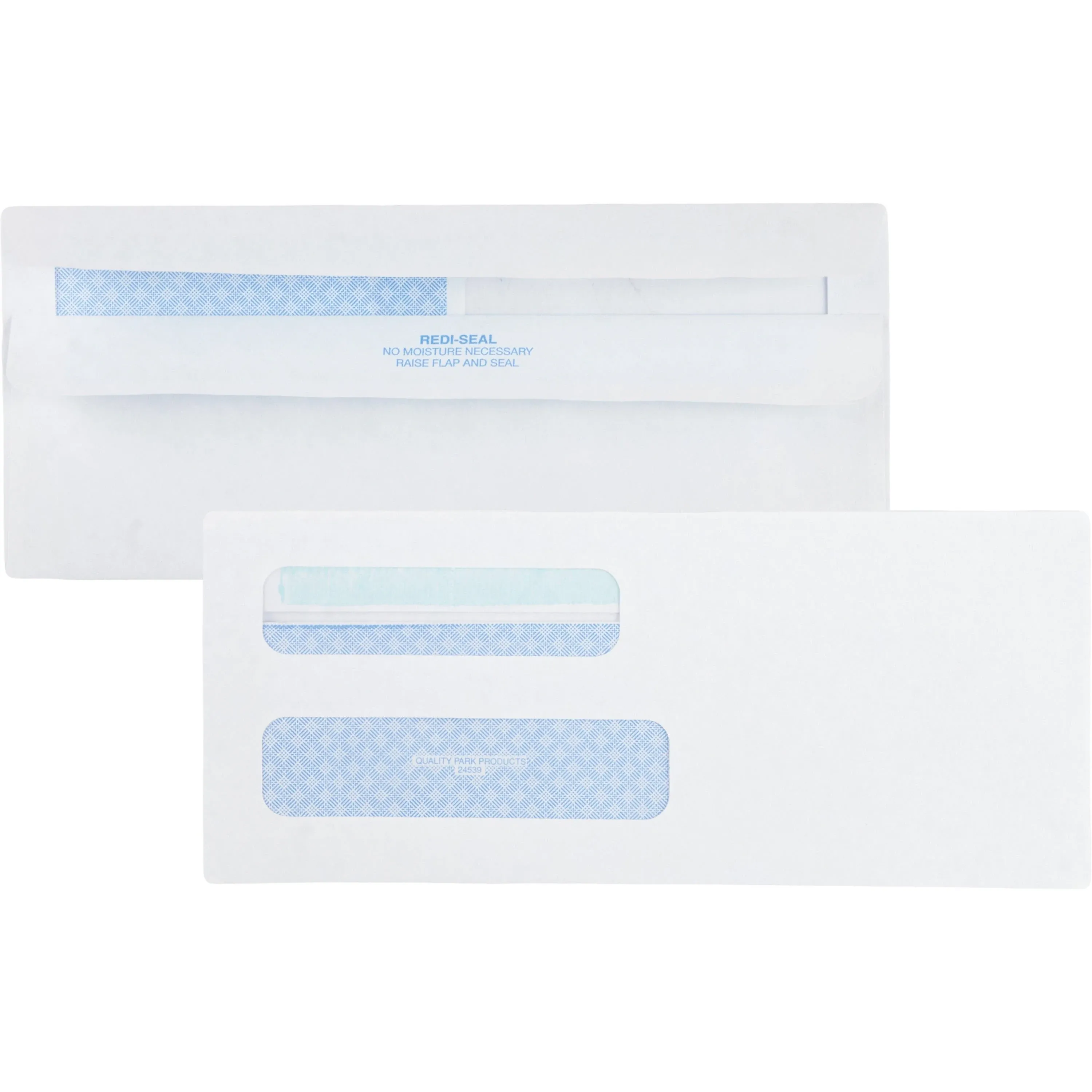 Quality Park Double Window Redi-Seal Security-Tinted Envelope