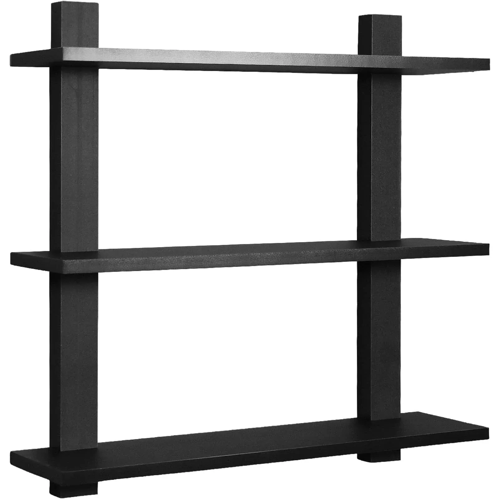 Sorbus Black 3-Tier Floating Shelf