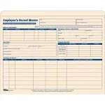 TOPS™ Employee Record Master File Jacket, Straight Tab, Letter Size, Manila, 15/Pack (TOP32801)