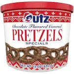 Utz Chocolate Flavored Covered Pretzels Specials, 15 Oz Tub