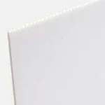 Coroplast 24 in. x 0.157 in. White Corrugated Twinwall Plastic Sheet