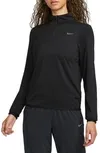 NIKE Dri-FIT Swift Element UV Quarter Zip Running Pullover Smoke Grey Size M NWT