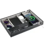 ProCase PU Valet Tray for Dad - Nightstand Organizer EDC Dump Catchall Trays