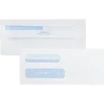 Double Window Tinted Redi-seal Check Envelope #8, White - 500 count