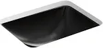 Kohler K-20000-7 Caxton Rectangle Undermount Bathroom Sink - Black