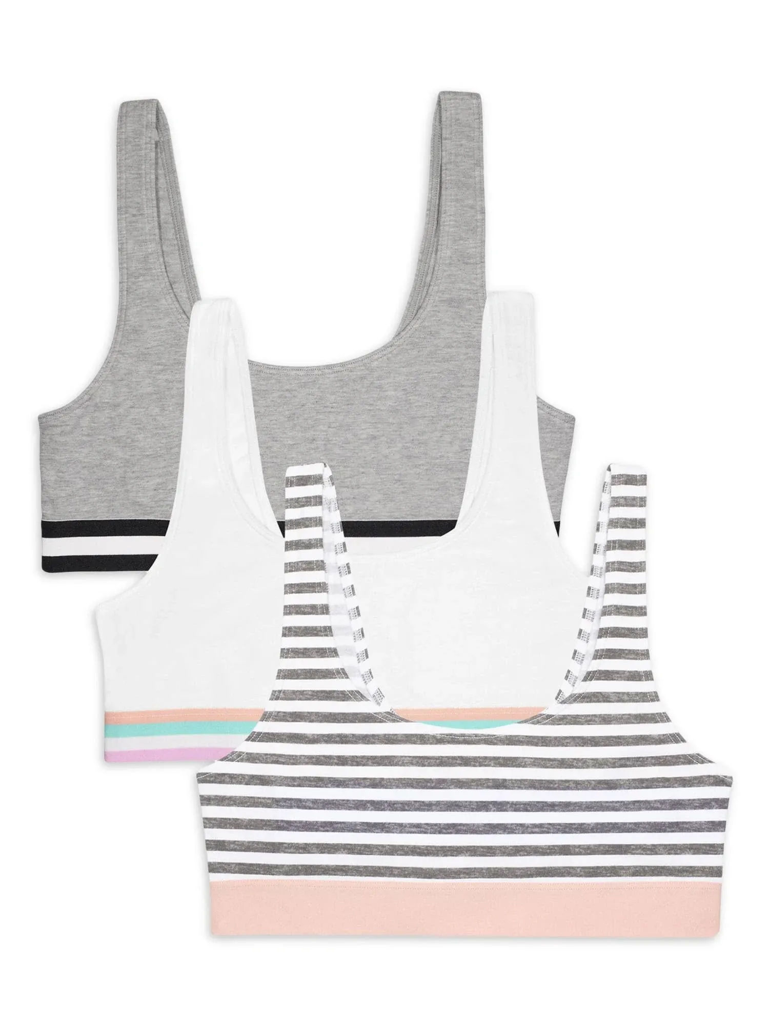 Fruit of The Loom Girls' Cotton Built-Up Stretch Sports Bra