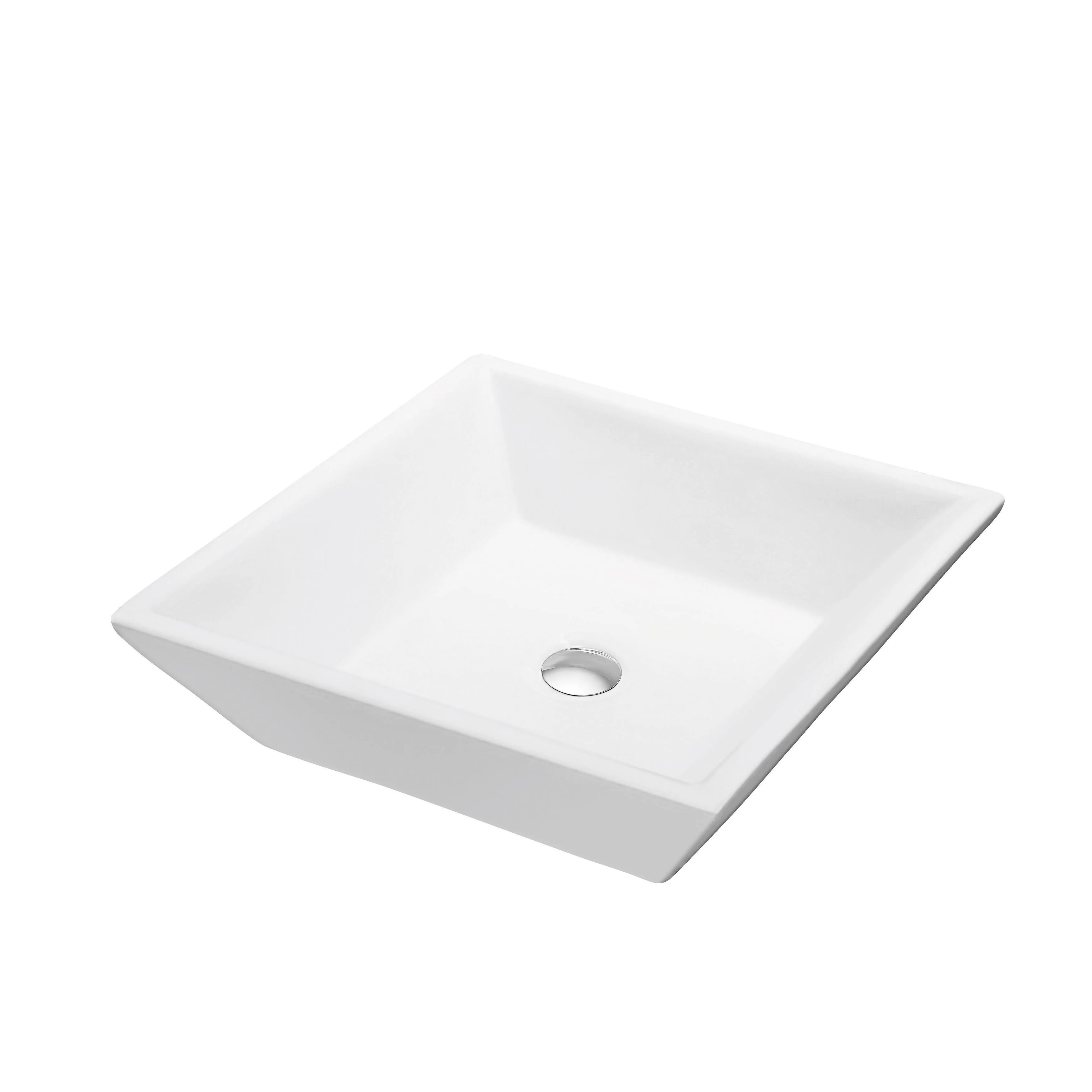 Dawn CASN105014 Vessel Above-Counter Square Ceramic Art Basin