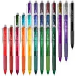 Vanstek 26 Colors Erasable Gel Pens, Retractable Erasable Pens Clicker, Fine Point(0.7), Make Mistakes Disappear, Premium Comfort Grip for Drawing Writing Planner and School Supplies