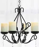 GiveU 3 in 1 Lighting Chandelier with 4pcs Battery Operated Led Candle with R...