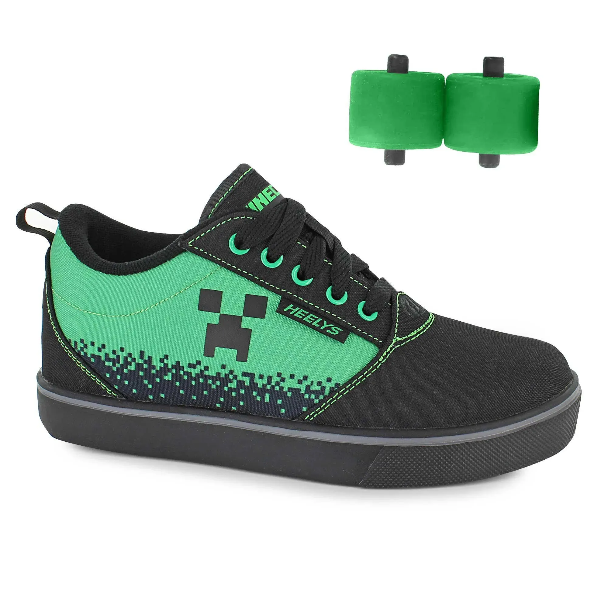 Boys' Heelys Little Kid & Big Kid Pro 20 Minecraft Wheeled Sneakers