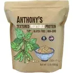 Anthony's Textured Vegetable Protein, TVP, 1.5 lb, Gluten Free, Vegan, Made in USA, Unflavored