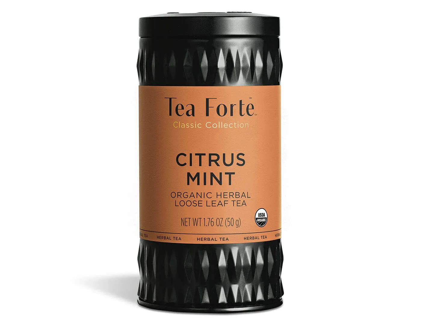 Tea Forte Organic Herbal Tea, Makes 35-50 Cups, 1.76 Ounce Loose Leaf Tea Canister, Citrus Mint