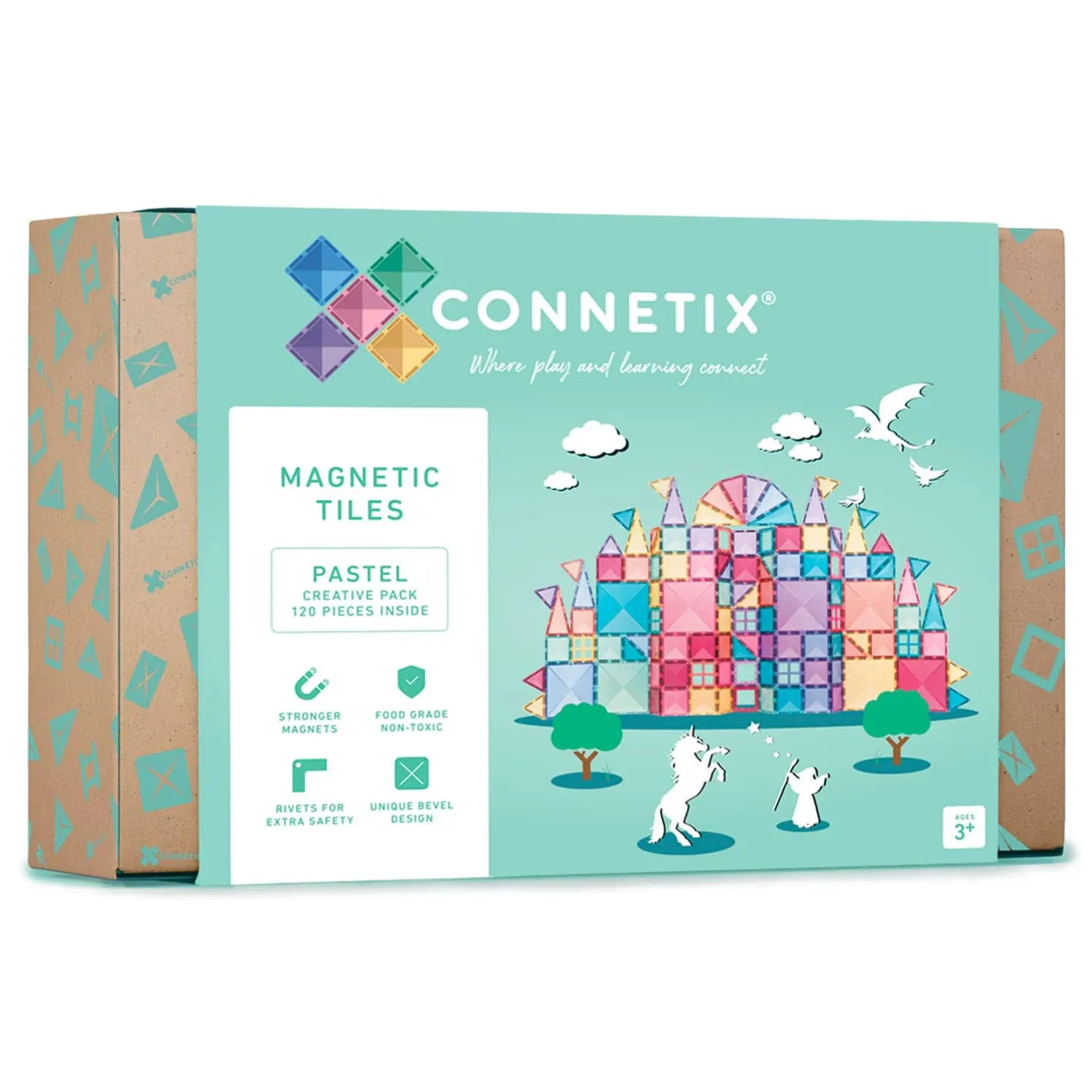 Connetix 120 Piece Pastel Creative Pack