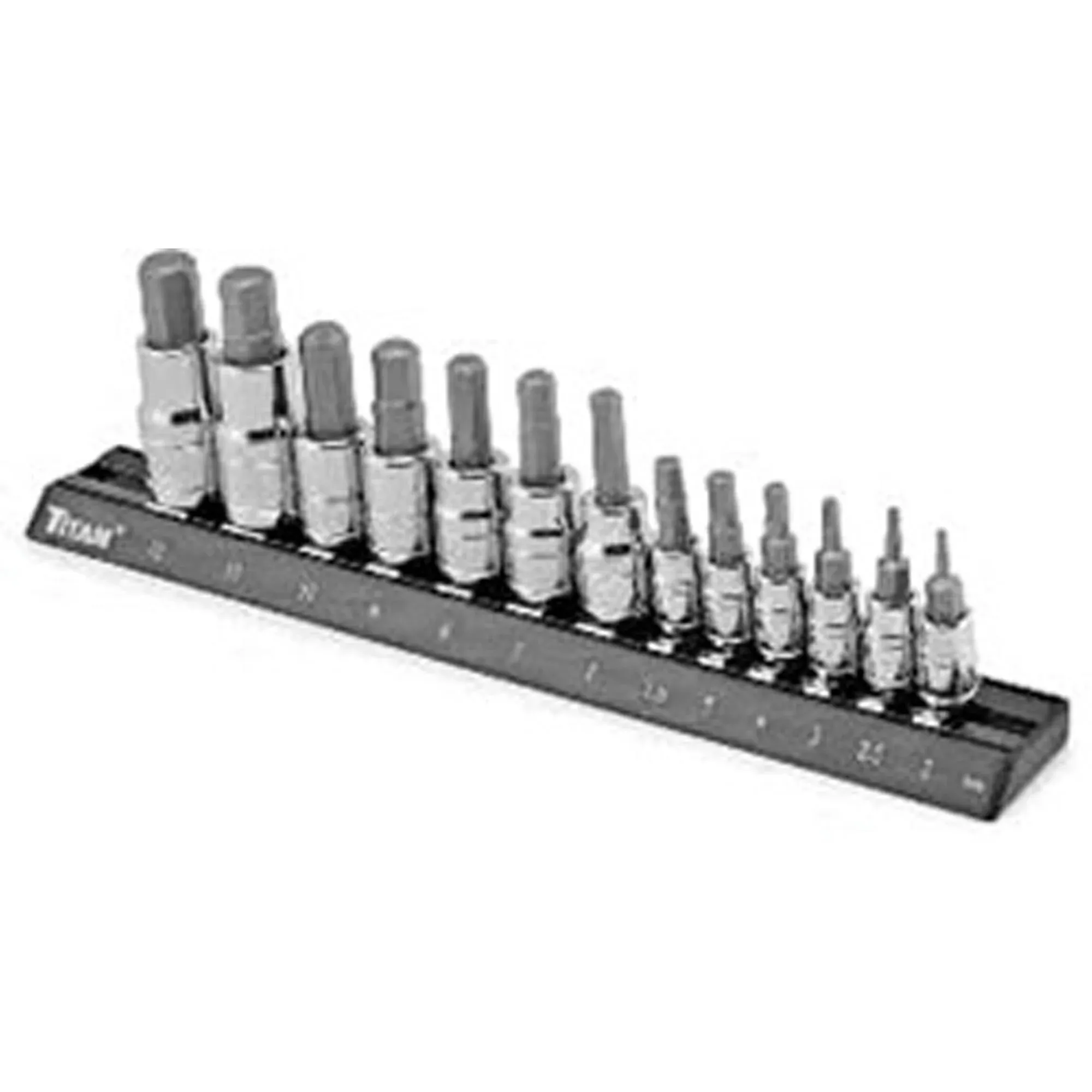 Hex Bit Socket Set, SAE, 13 pcs