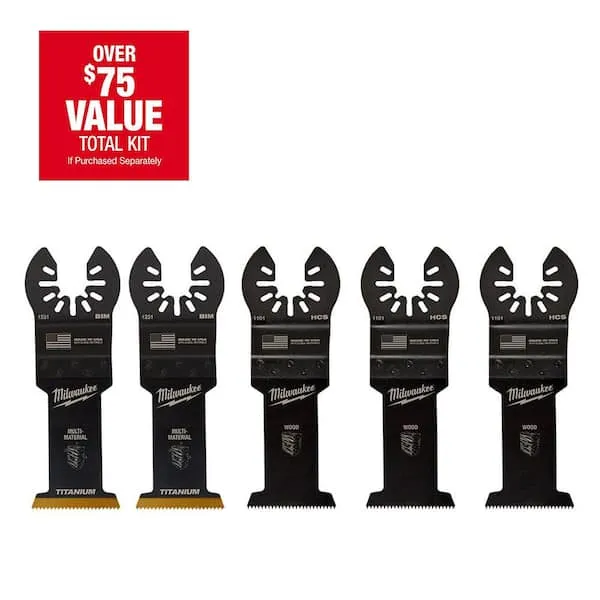 1-3/8 in. Multi-Tool Oscillating Blade Set (5-Piece)