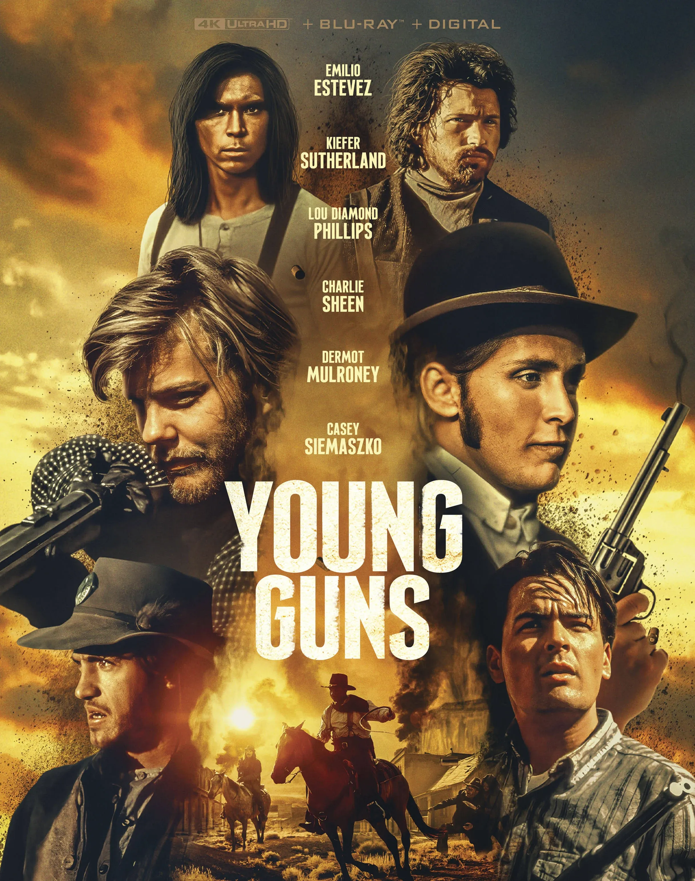 Young Guns New 4K UHD Blu-ray With Blu-Ray, 4K Mastering, Digital Copy