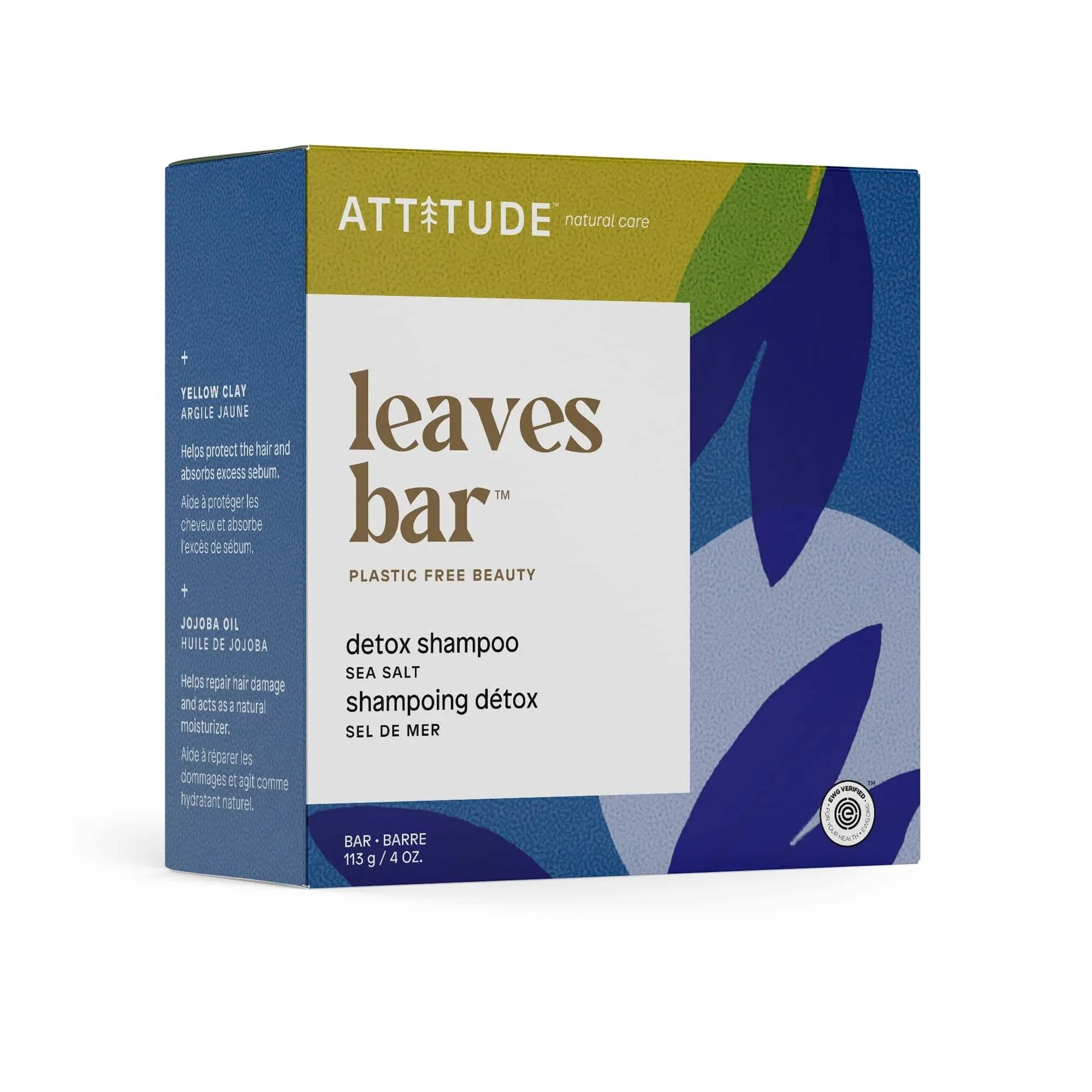 Attitude Detox Sea Salt Shampoo Bar - 4 oz