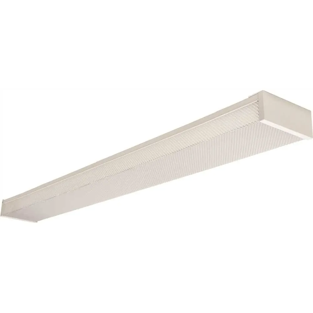 Commercial Electric 4 ft. 120-Volt 3800 Lumens White Integrated LED Wraparound ...