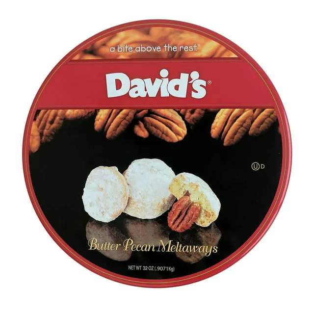 David's Cookies Butter Pecan Meltaways 32 oz