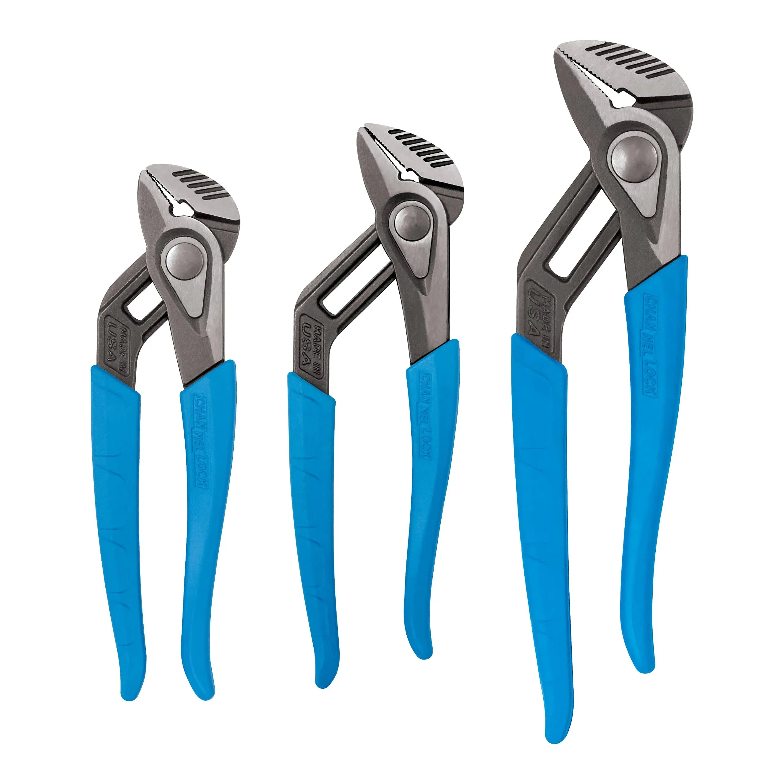 CHANNELLOCK GS-3X SPEEDGRIP Tongue &amp; Groove Pliers Set (Made in USA) BRAND NEW