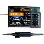 Corona C4SF 2.4g Receiver Plashproof S-FHSS HV Receiver 4CH Compatible for Futaba SBUS 3PV 4PLS 4PV 7PX 4PX etc.