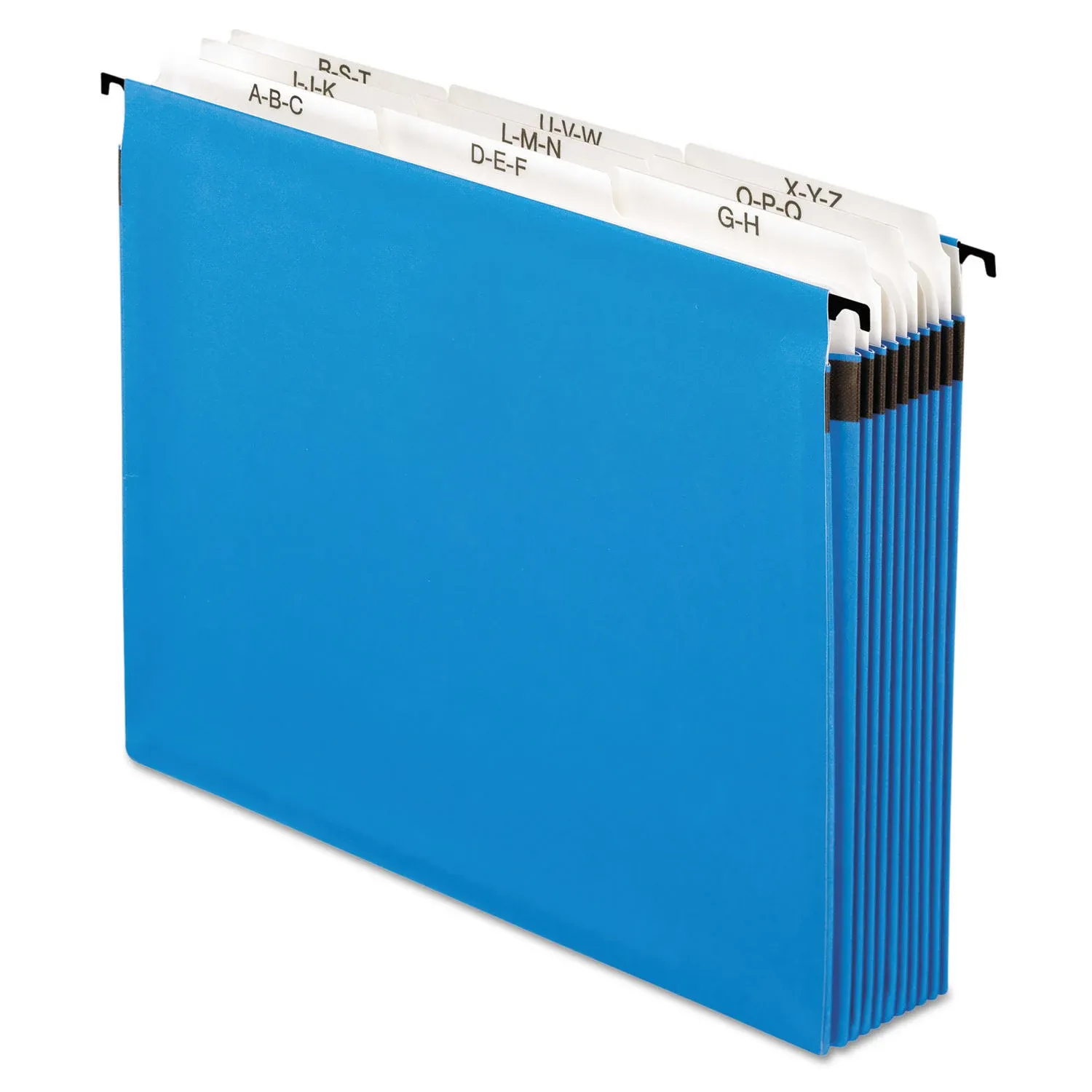 Pendaflex 59225 Nine-Section Hanging Folder, 5 1/4", Tabs and Labels, 1/5 Tab, Letter, Blue