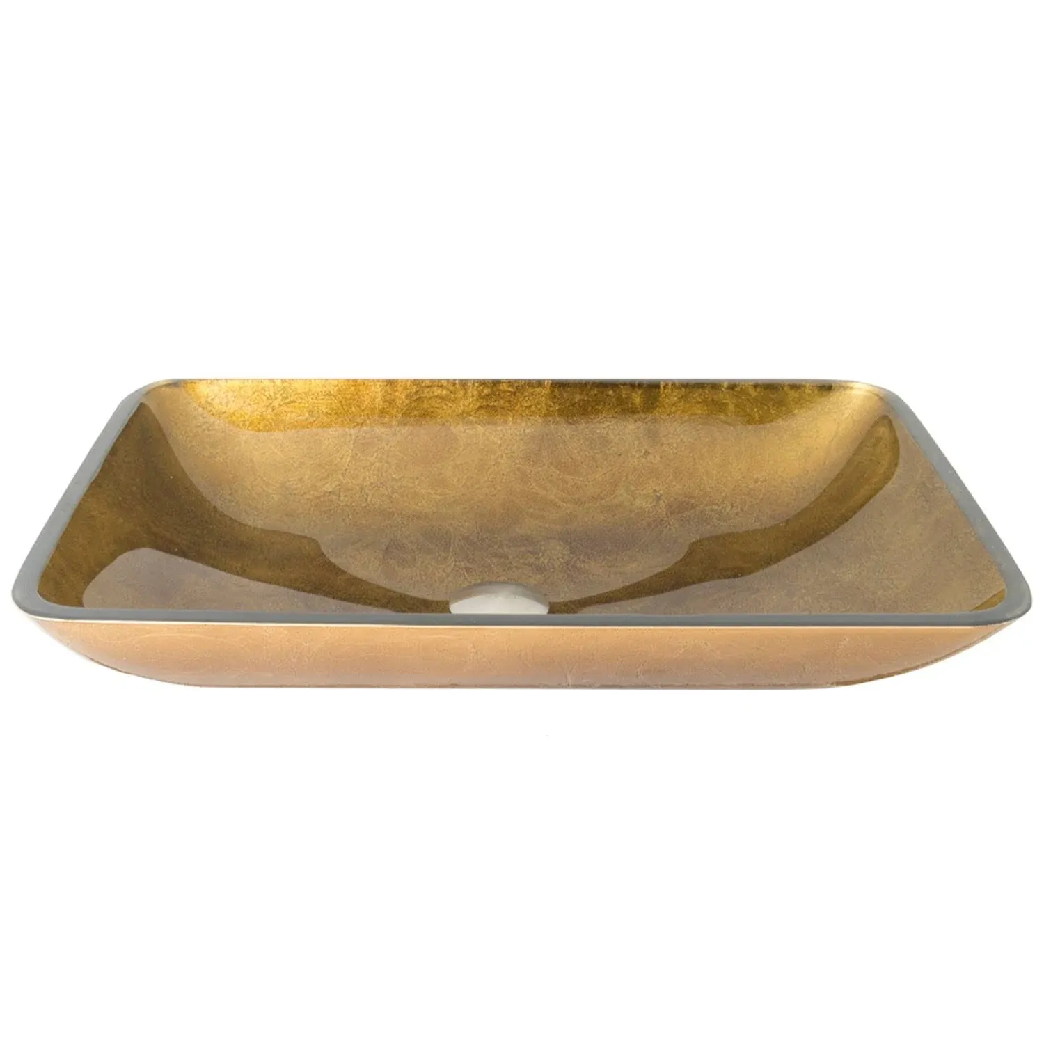 Vigo VG07506 22" x 14 1/4" Copper Glass Vessel Sink