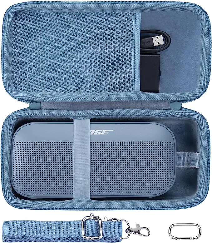 Black Hard Travel Speaker Case for Bose Soundlink Flex Bluetooth Portable