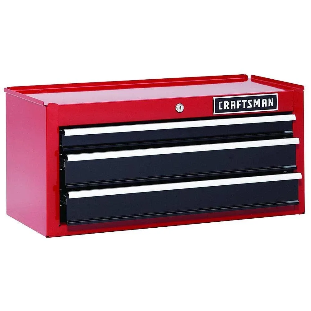 Craftsman 2000 Series 26-in W x 12.25-in H 3-Drawer Steel Tool Chest (Red) Cmst98246rb