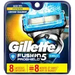 Gillette ProGlide Chill Razor Refills for Men, 8 Blade Refills