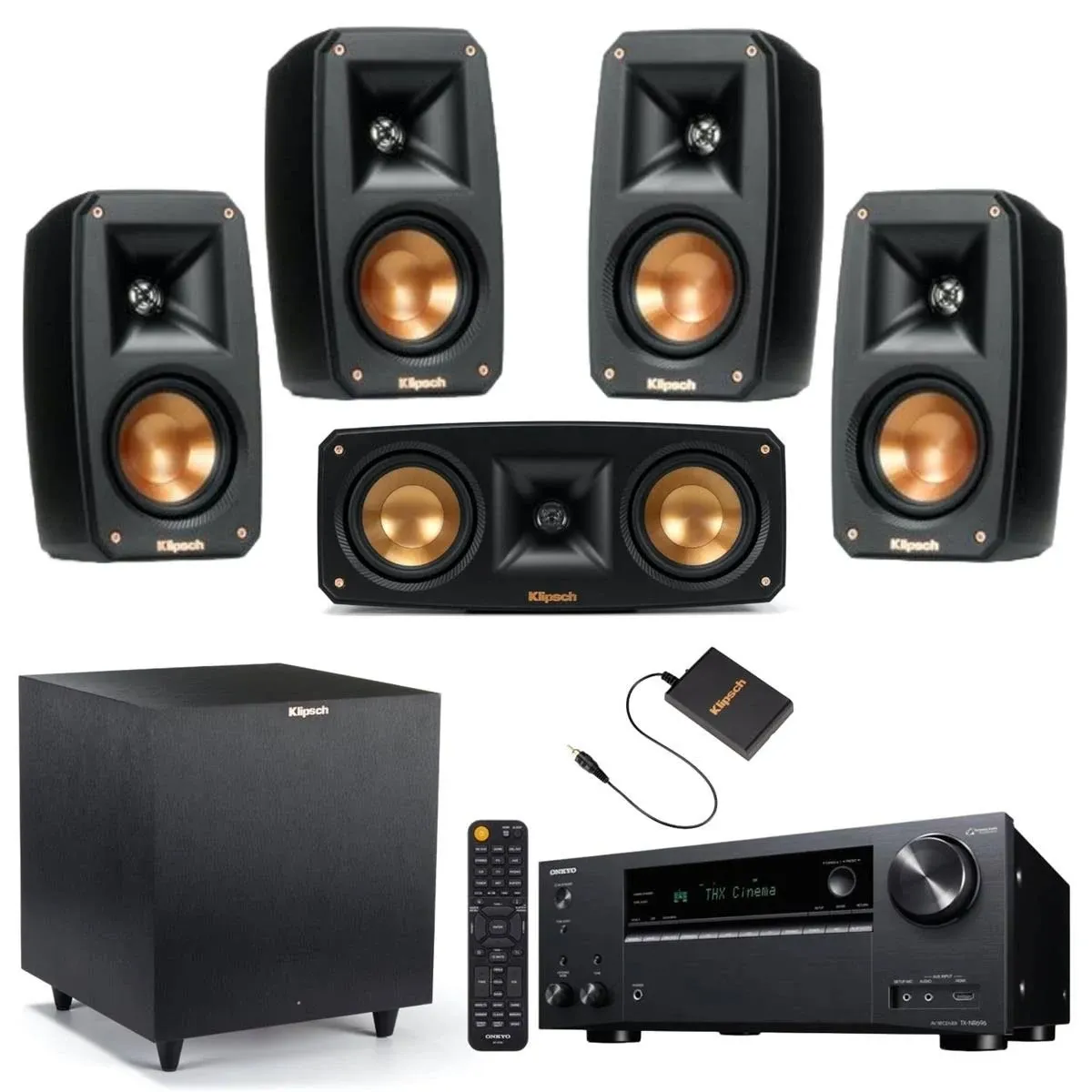 Klipsch Reference Theater Pack 5.1 Surround Sound System Black