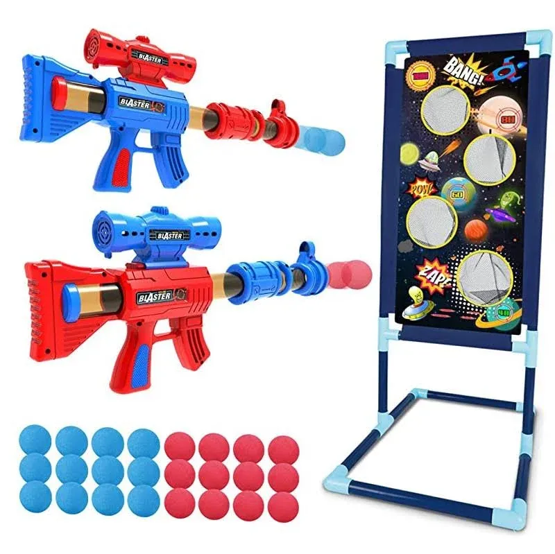 Shooting Game Toy for 5 6 7 8 9 10+ Years Olds Boys,2pk Foam Ball Popper Air ...