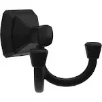 Delta Flynn Matte Black Double-Hook Wall Mount Towel Hook