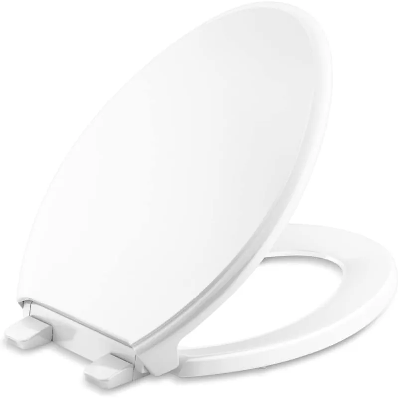 Kohler 4733-RL Glenbury ReadyLatch Quiet-Close Elongated Toilet Seat - White