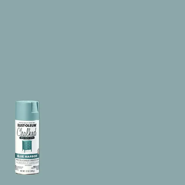 Rust-Oleum Blue Harbor Ultra Matte Chalked Spray Paint, 12 oz.