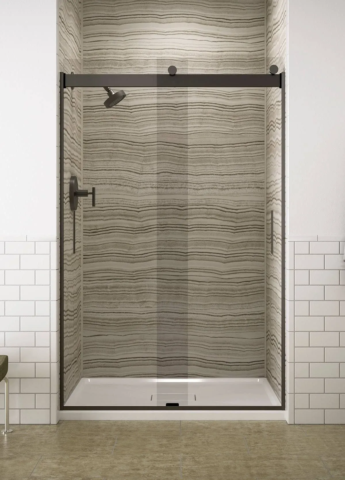 Kohler Levity Sliding Shower Door 74" H x