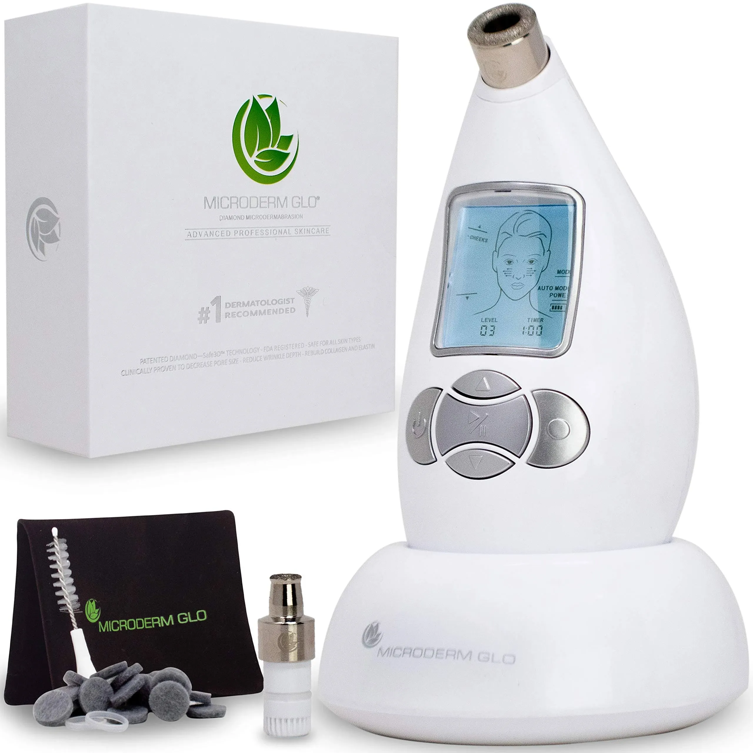 Microderm Glo Diamond Microdermabrasion Machine Silver